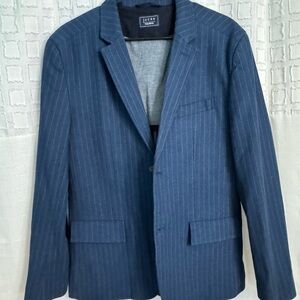 Jachs Navy Pinstripe Blazer